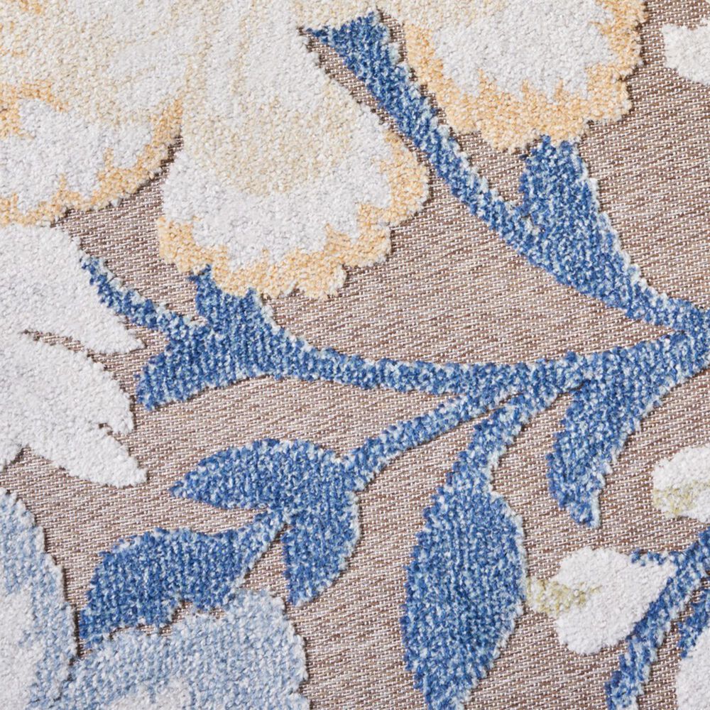 Safavieh Sarasota 2&#39;3&quot; x 9&#39; Navy and Brown Indoor/Outdoor Runner, , large