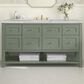 James Martin Vanities Breckenridge 60" Single Bathroom Vanity in Smokey Celadon with 3 cm Eternal Jasmine Pearl Quartz Top, Rectangular Sink and FreePower Wireless Charger, , large