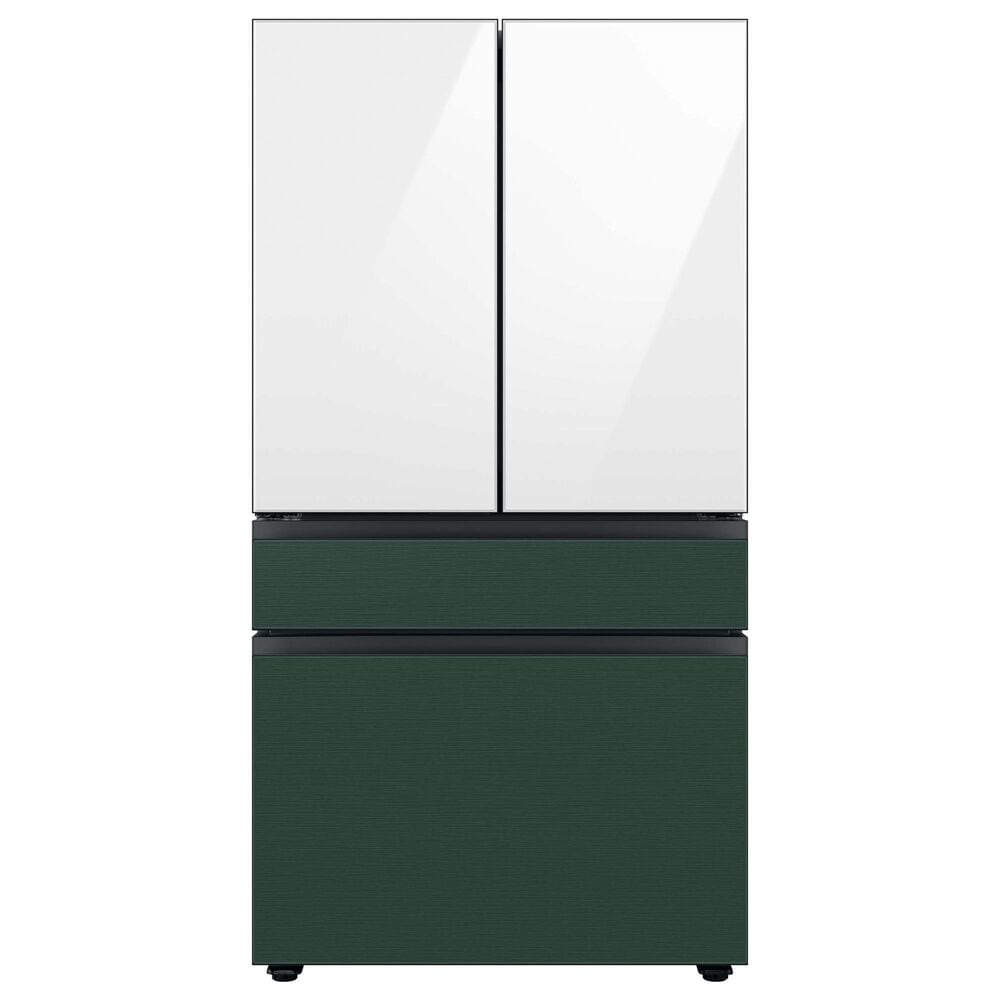 Samsung Bespoke Bespoke 4-Door French Door Refrigerator Top Panel in White Glass, , large