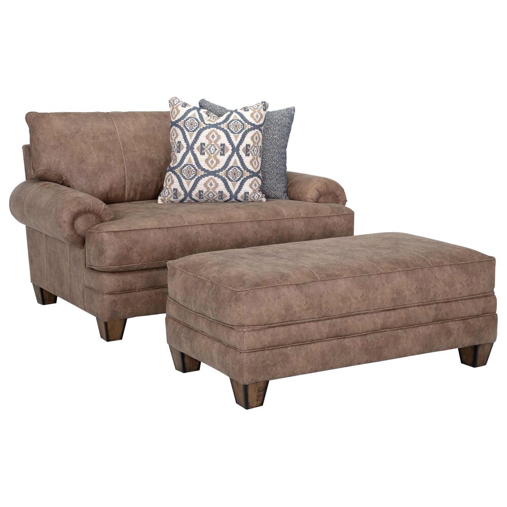 Moore Furniture Sicily Chair and a Half in Hazelnut, , large