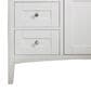 James Martin Vanities Palisades 48" Single Bathroom Vanity in Bright White with 3 cm Ethereal Noctis Quartz Top and Rectangular Sink, , large