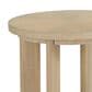Golden Wave Furniture Pacific Grove Round End Table in Sand Dune, , large