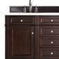 James Martin Vanities Brittany 60" Double Bathroom Vanity in Burnished Mahogany with 3 cm White Zeus Quartz Top and Rectangular Sinks, , large