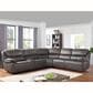 Steve Silver Plaza 6-Piece Power Reclining Sectional in Smoked Gray, , large