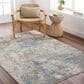 Surya Dresden Taupe, Off-White, Deep Teal, Dusty Sage, Ink Blue, Mustard and Light Gray 12" x 15" Area Rug, , large