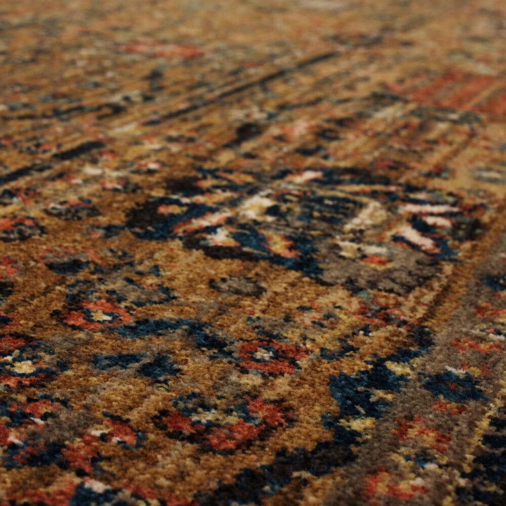 Karastan Spice Market Myanmar Tobacco 5'3" x 7'10" Area Rug, , large
