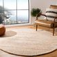 Safavieh Marbella 4" Round Natural and Ivory Area Rug, , large