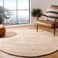 Safavieh Marbella 4" Round Natural and Ivory Area Rug, , large