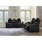 Ashley Caveman Den 2-Piece Power Reclining Living Room Set in Midnight, , large