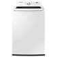 Samsung 4.5 Cu. Ft. Top Load Washer and 7.2 Cu. Ft. Electric Dryer Laundry Pair in White, , large