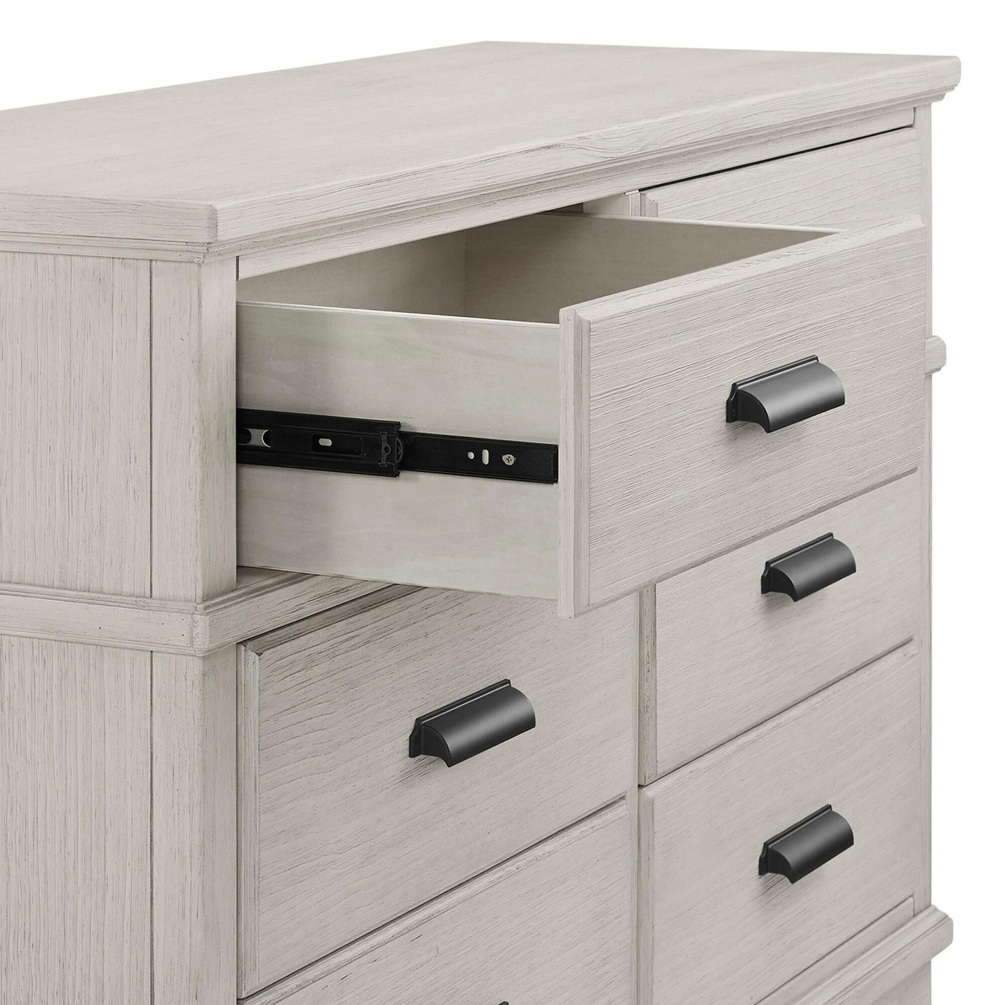 Delta Children Asher 6-Drawer Dresser with Changing Top in Rustic Mist