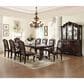 Crown Mark Kiera Double Pedestal Dining Table Only in Rich Brown , , large