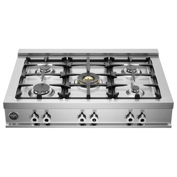 Bertazzoni 36" Professional Gas Rangetop with 5-Burner in Stainless Steel, , large