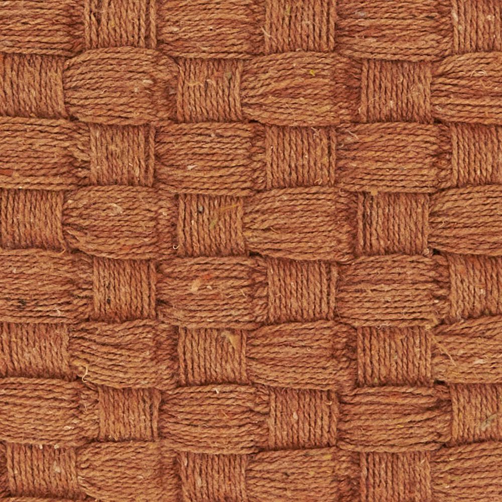 Saro Waffle Weave 16" x 24" Throw Pillow in Rust, , large