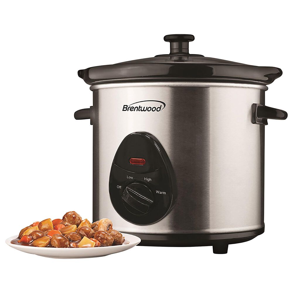 Brentwood 8 Quart Stainless Steel Slow Cooker - Office Depot