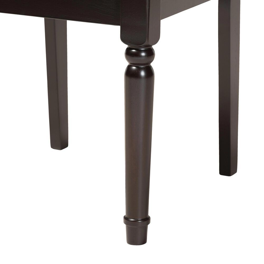 Baxton Studio Cherese Dining Chair in Sand/Dark Brown &#40;Set of 2&#41;, , large
