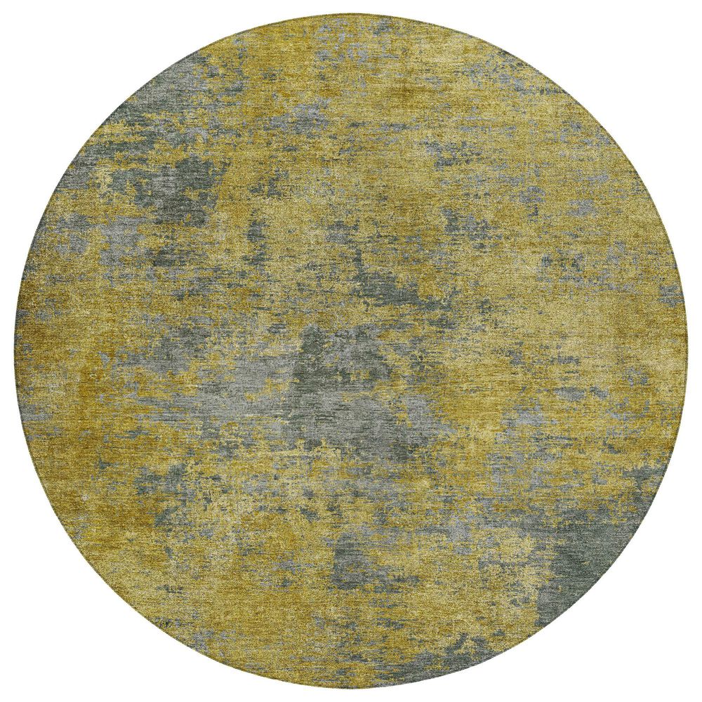 Dalyn Rug Company Kochi KC2 Gold 8" Round Area Rug, , large
