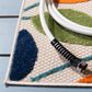 Safavieh Cabana CBN369A 5"3" x 7"7" Ivory and Green Indoor/Outdoor Area Performance Rug, , large
