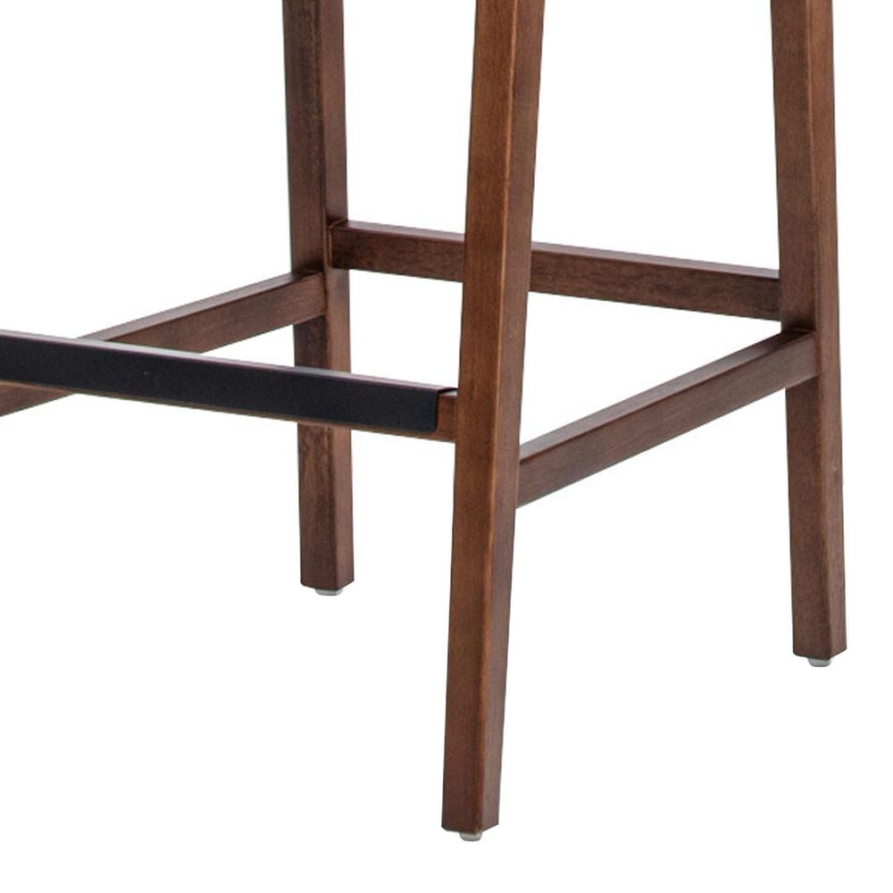 Jennifer Taylor Home Andre 26" Counter Stool with Pecan Brown Cushion in Natural Brown, , large