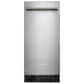 KitchenAid 15"" Automatic Ice Maker with Drain Pump in PrintShield Stainless, , large