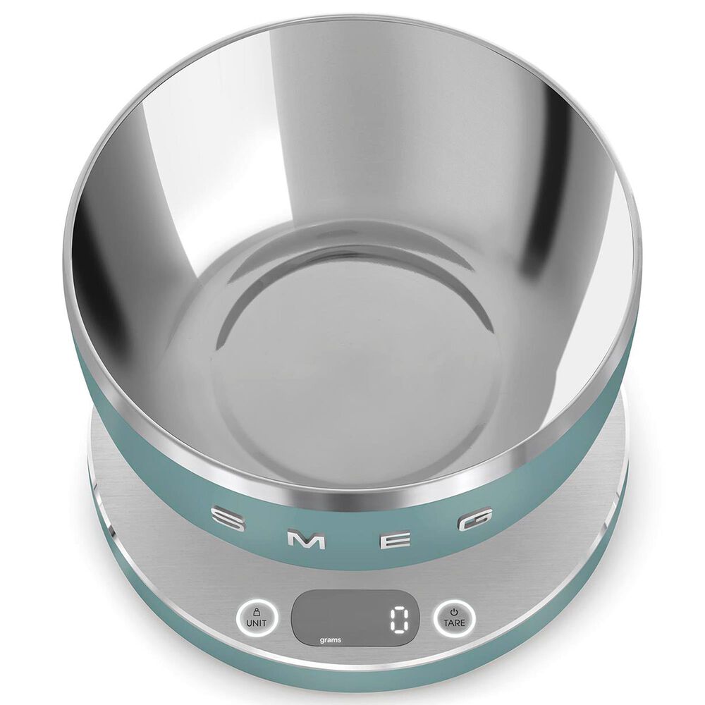 SMEG Collezione Kitchen Scale in Emerald Green and Polished Chrome, , large