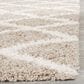 Safavieh Dallas Shag SGD258D-210 2"3" x 10" Beige/Ivory Runner, , large