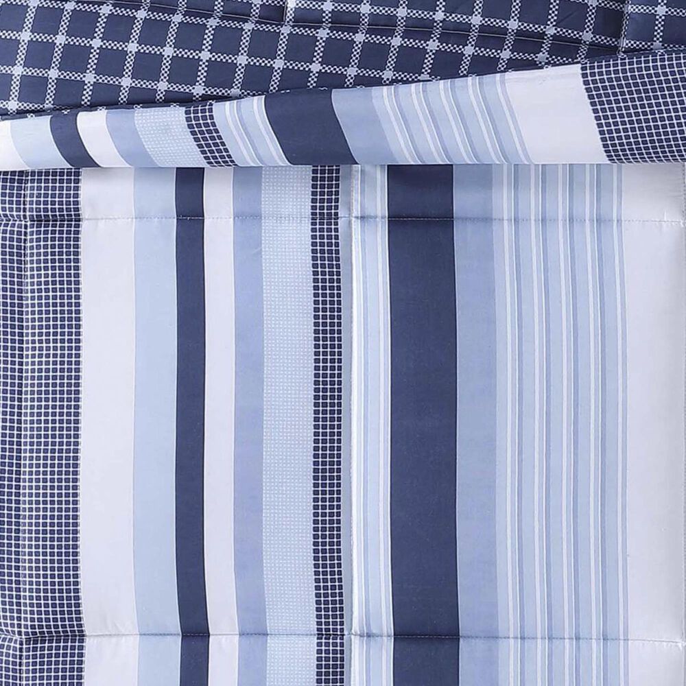 Pem America My World Kids 3-Piece Twin Mason Stripe Comforter Set in Blue, , large