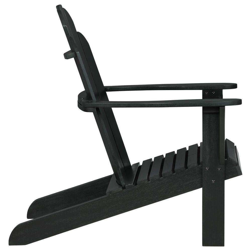 Linon Home Decor Adirondack Patio Chair in Black, , large