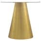 COAST Avon Round End Table in Gold and White, , large