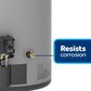 GE Appliances RealMAX Choice 40-Gallon Tall Natural Gas Power Vent Low-NOx Water Heater in Gray, , large