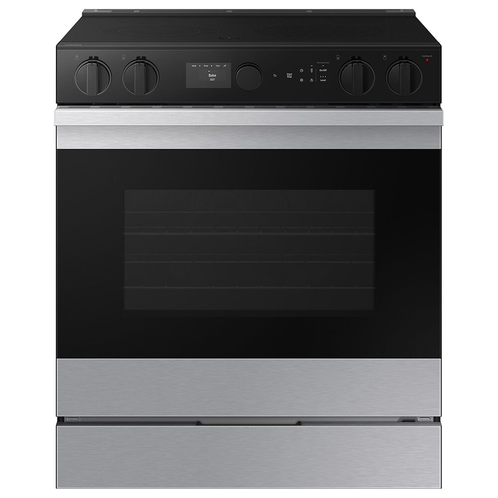 Samsung Bespoke Bespoke 6.3 Cu. Ft. Smart Slide-In Electric Range with Air Sous Vide and Air Fry in Stainless Steel, , large