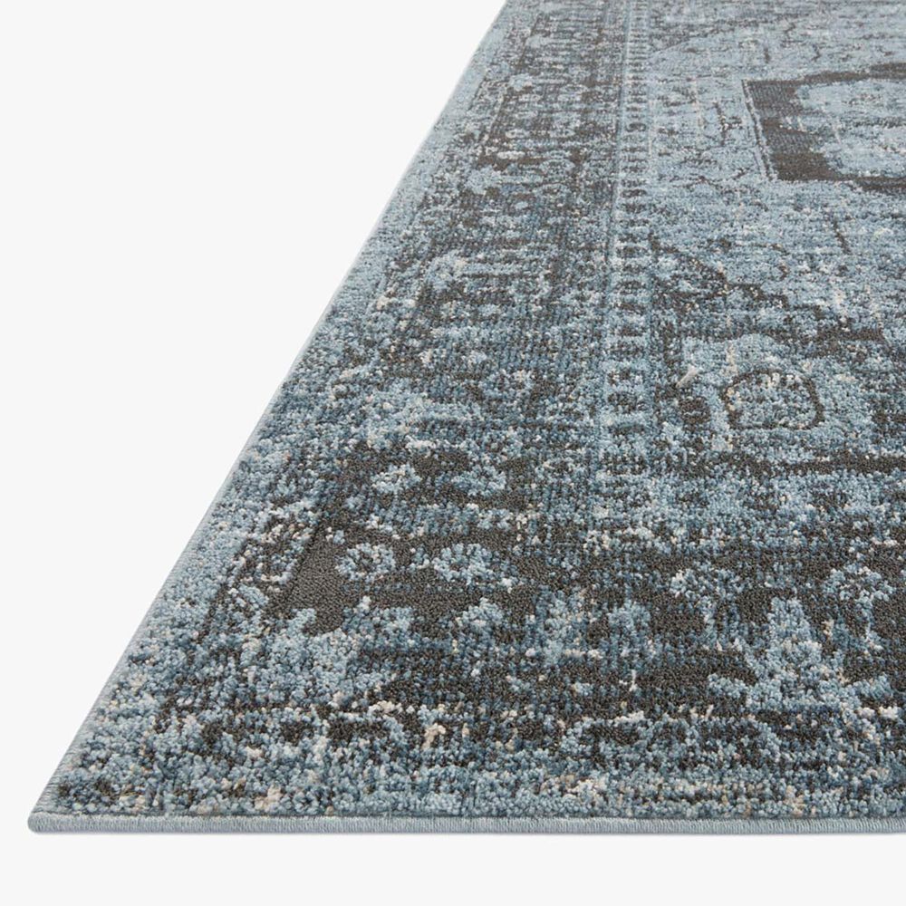 Loloi II Odette 2&#39;7&quot; x 12&#39; Sky and Charcoal Runner, , large