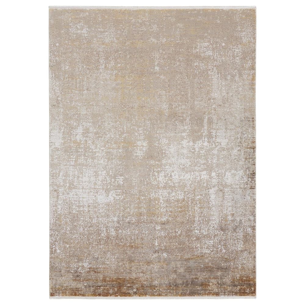 Feizy Cadiz 7"9" x 11" Beige Area Rug, , large