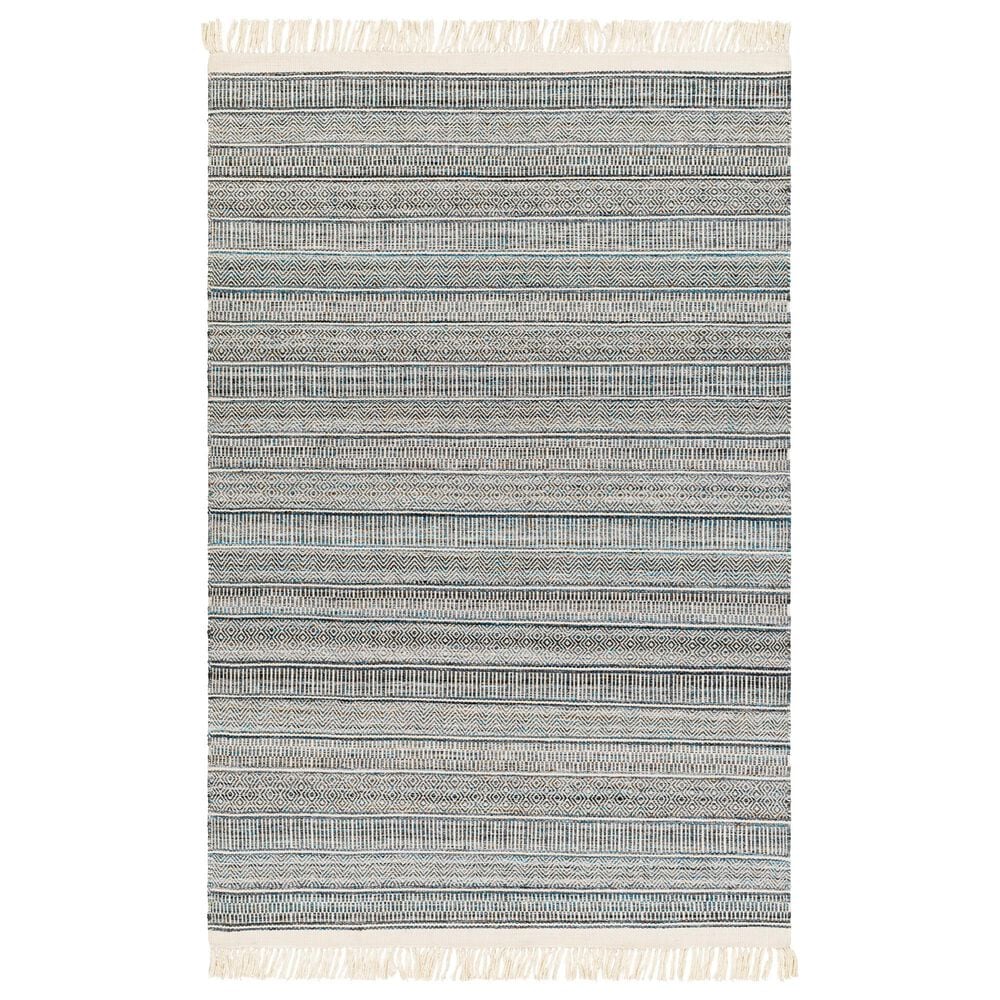 Surya Lily Beige, Charcoal, Bright Blue and Medium Brown 12&#39; x 15&#39; Area Rug, , large