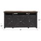 Meximuebles Oregon 70" TV Console in Black Distress, , large