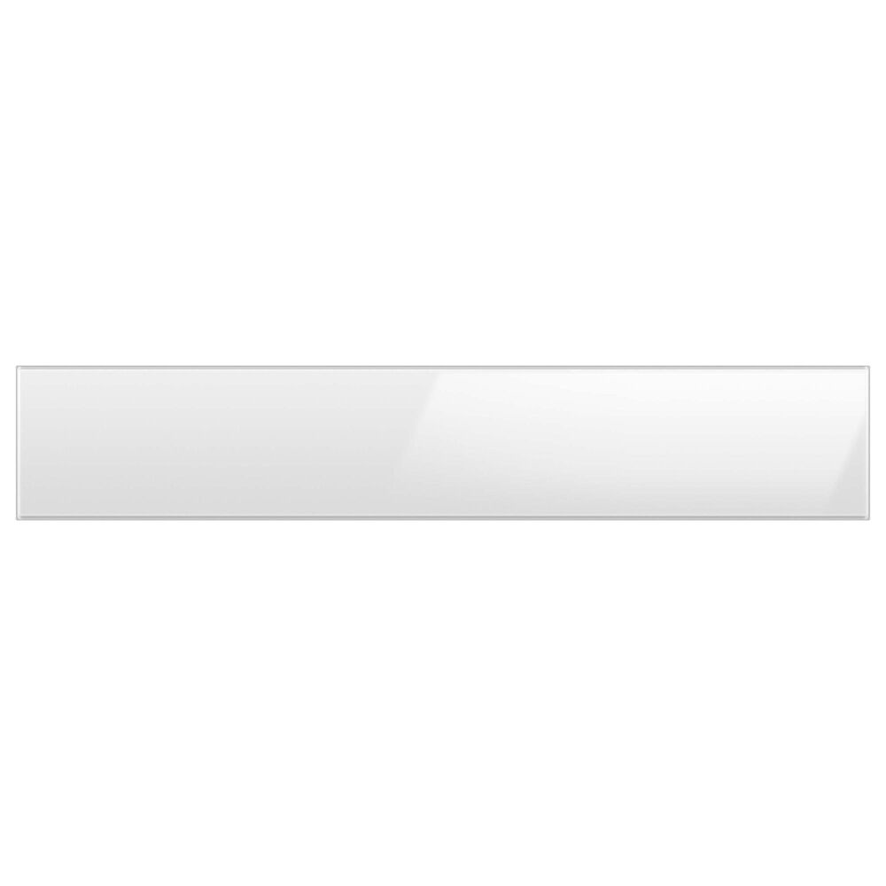 Samsung Bespoke 4-Door French Door Refrigerator Middle Panel in White Glass, , large