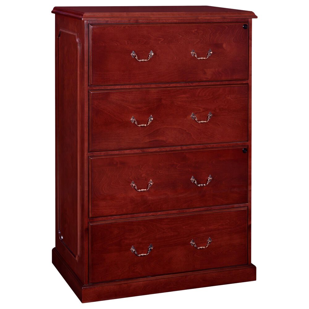 Regency Global Sourcing Prestige 4-Drawer Lateral File in Mahogany, , large