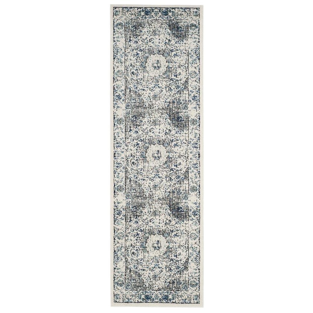 Safavieh Evoke EVK220D 2"2" x 21" Grey and Ivory Runner, , large