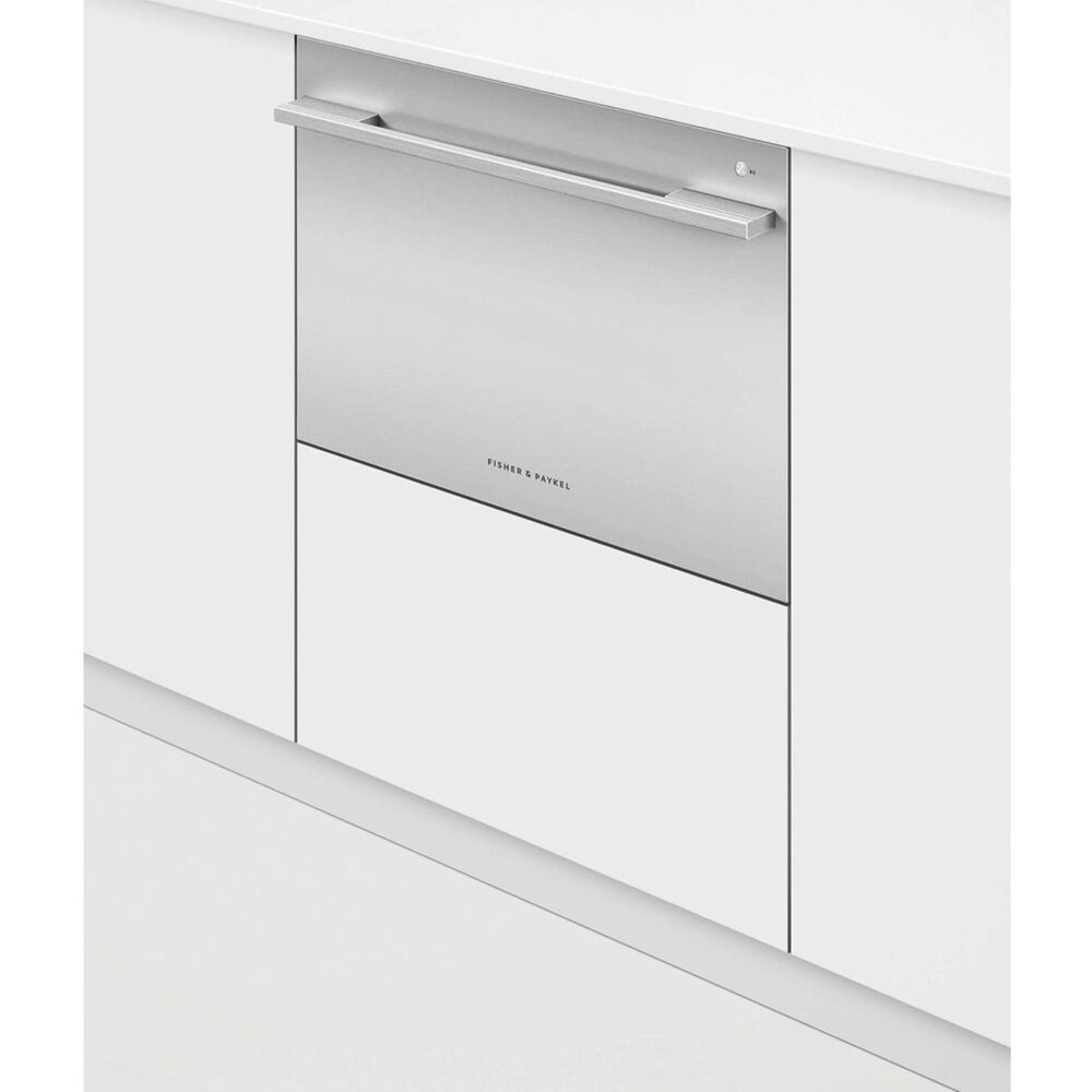 Fisher &amp; Paykel Built-In Fully Integrated Tall Single Drawer Dishwasher in EZKleen Stainless Steel, , large