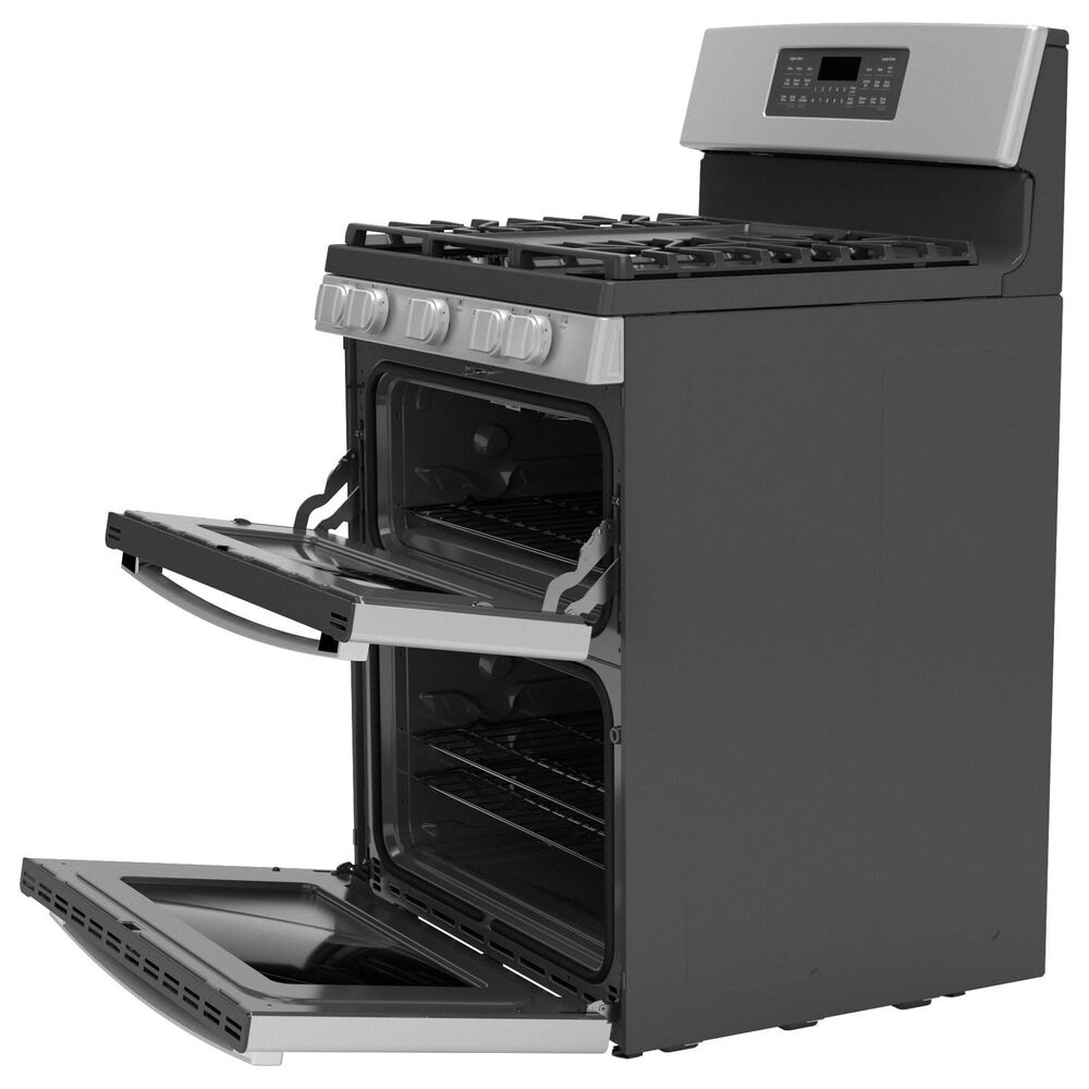GE Appliances 30&quot; Freestanding Gas Double Oven Range with Convection in Stainless Steel, , large