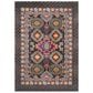 Safavieh Monaco MNC240B-4 4" x 6" Brown/Multi Area Rug, , large