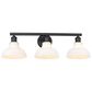 Golden Lighting Carver 3-Light Bath Vanity in Matte Black, , large