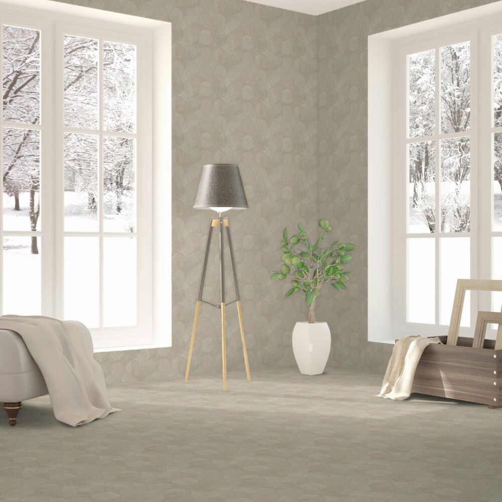 Dal-Tile Rekindle Beige 13.5&quot; x 13.5&quot; Canvas Dot Porcelain Mosaic Sheet, , large