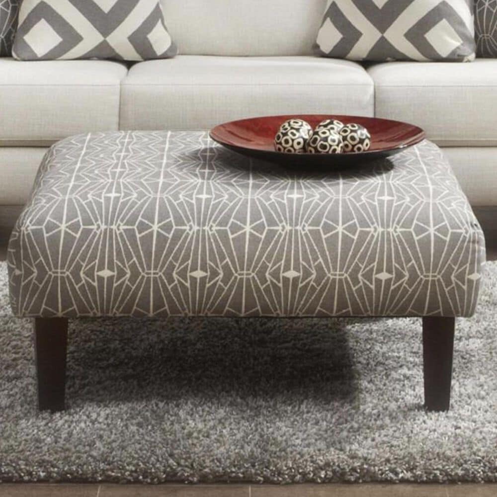 Living Essentials Sugarshack Glacier Cocktail Ottoman in Emblem Charcoal, , large