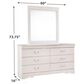 Ashley Anarasia 4-Piece Queen Bedroom Set in White, , large