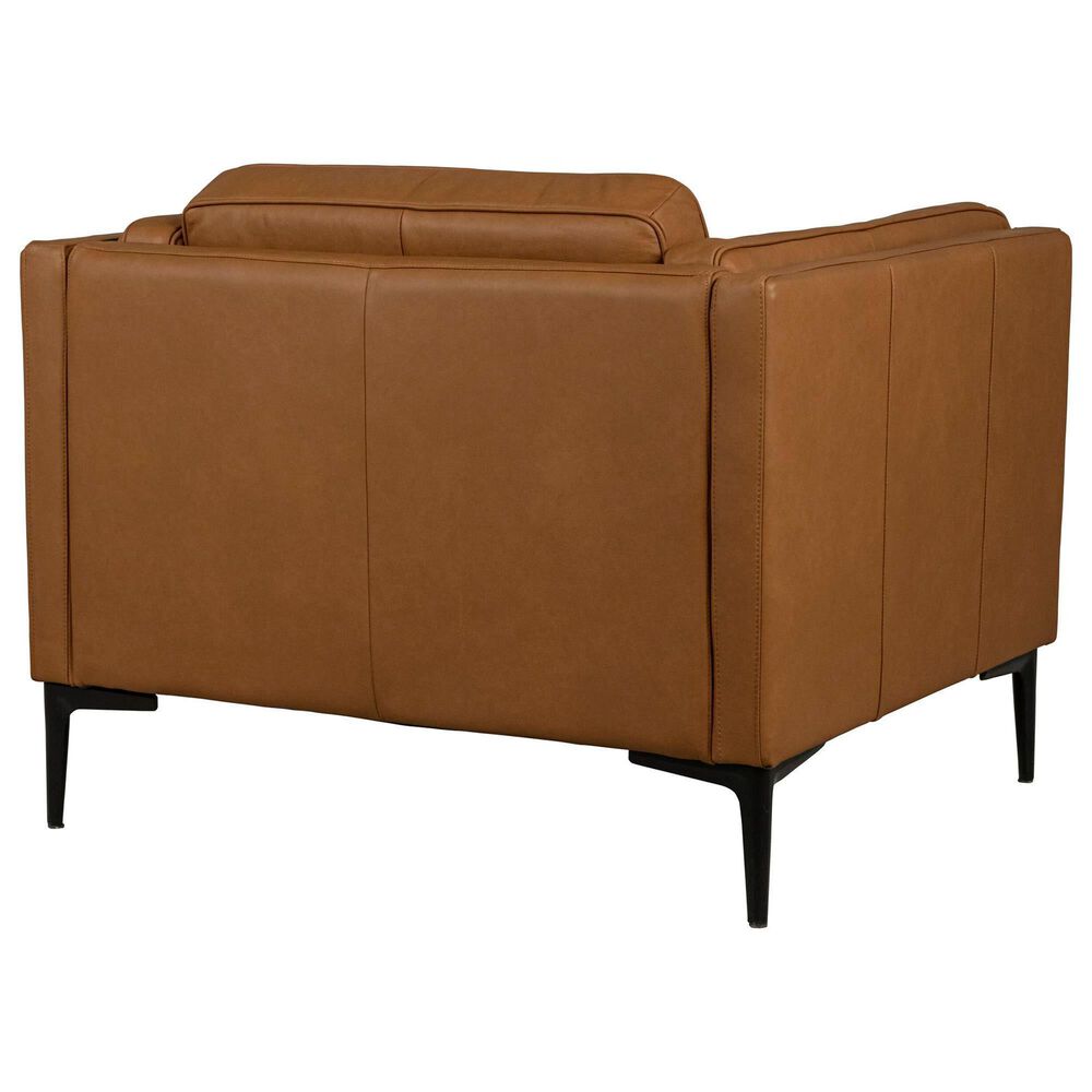 Bordeaux &amp; Co Stationary Leather Sofa and Chair Set in Oslo Antelope, , large