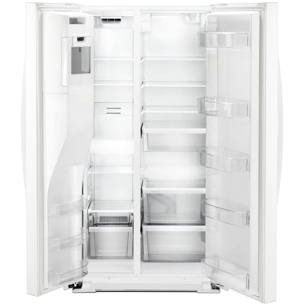 Whirlpool 21 Cu. Ft. 36&quot; Wide Counter Depth Side-by-Side Refrigerator in White, , large