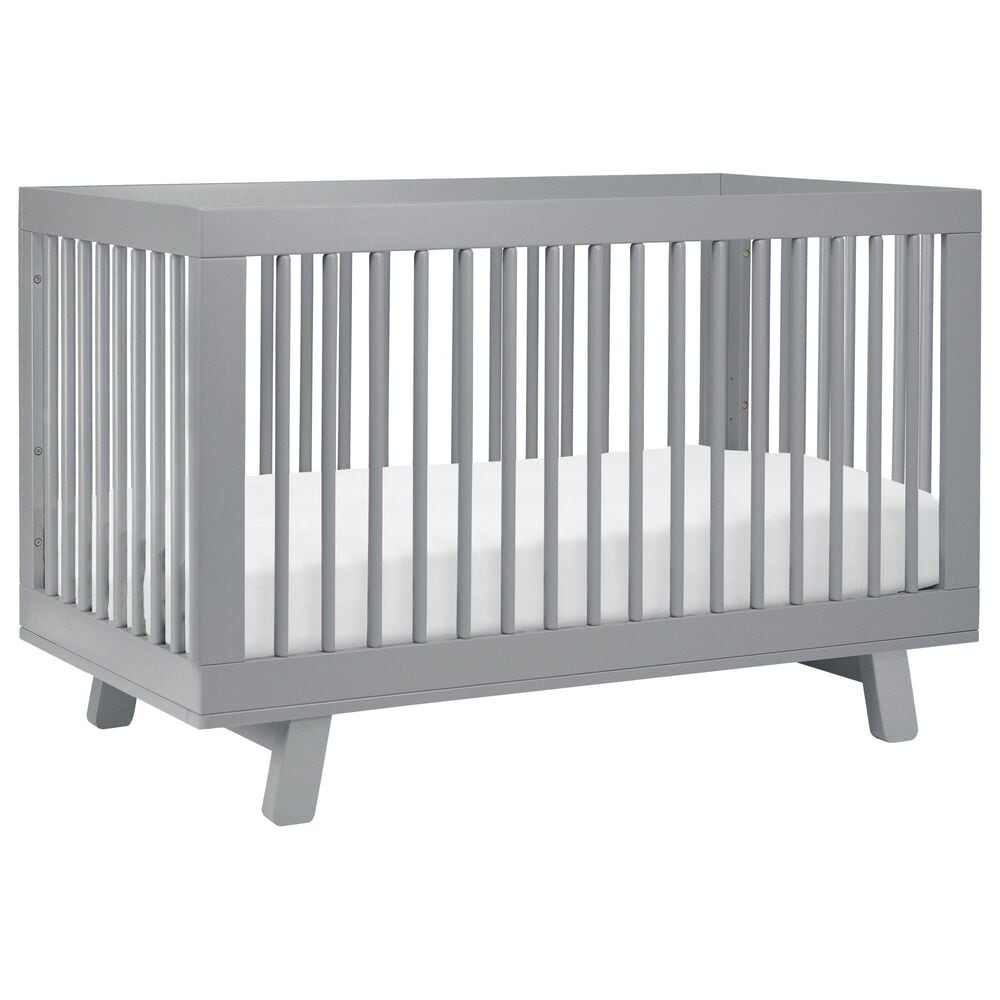 Babyletto Hudson 3-In-1 Convertible Crib and Toddler Conversion Kit in Grey, , large
