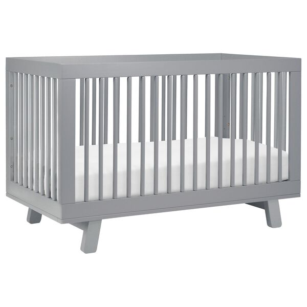 Babyletto Hudson 3-In-1 Convertible Crib and Toddler Conversion Kit in Grey