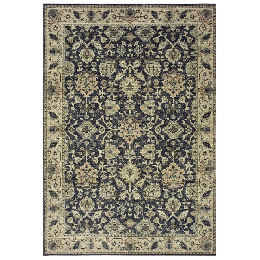 Oriental Weavers Raleigh 8026P 9"10" x 10"10" Navy and Ivory Area Rug, , large